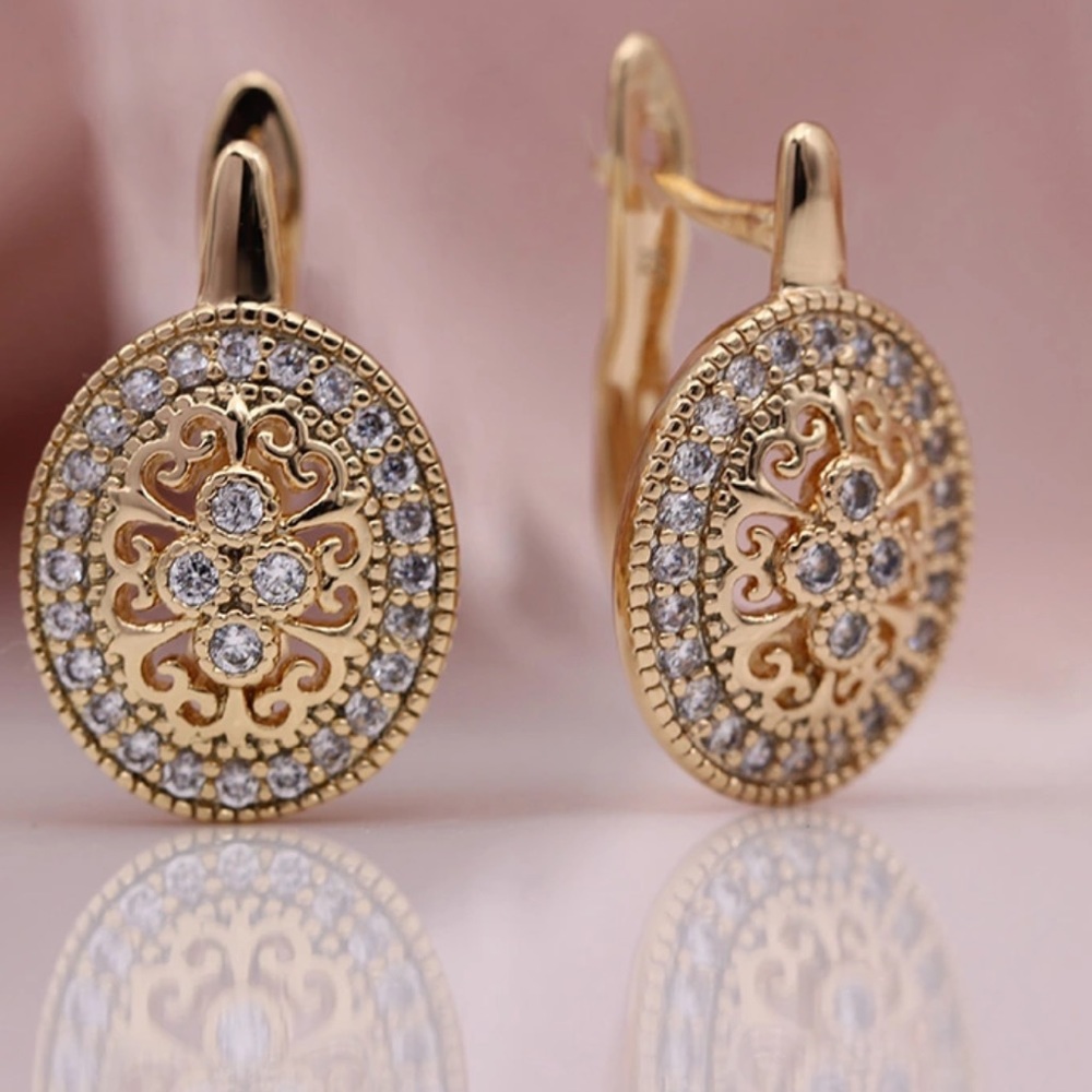 ๐ Gold Plated Earrings - Picture 2 of 5
